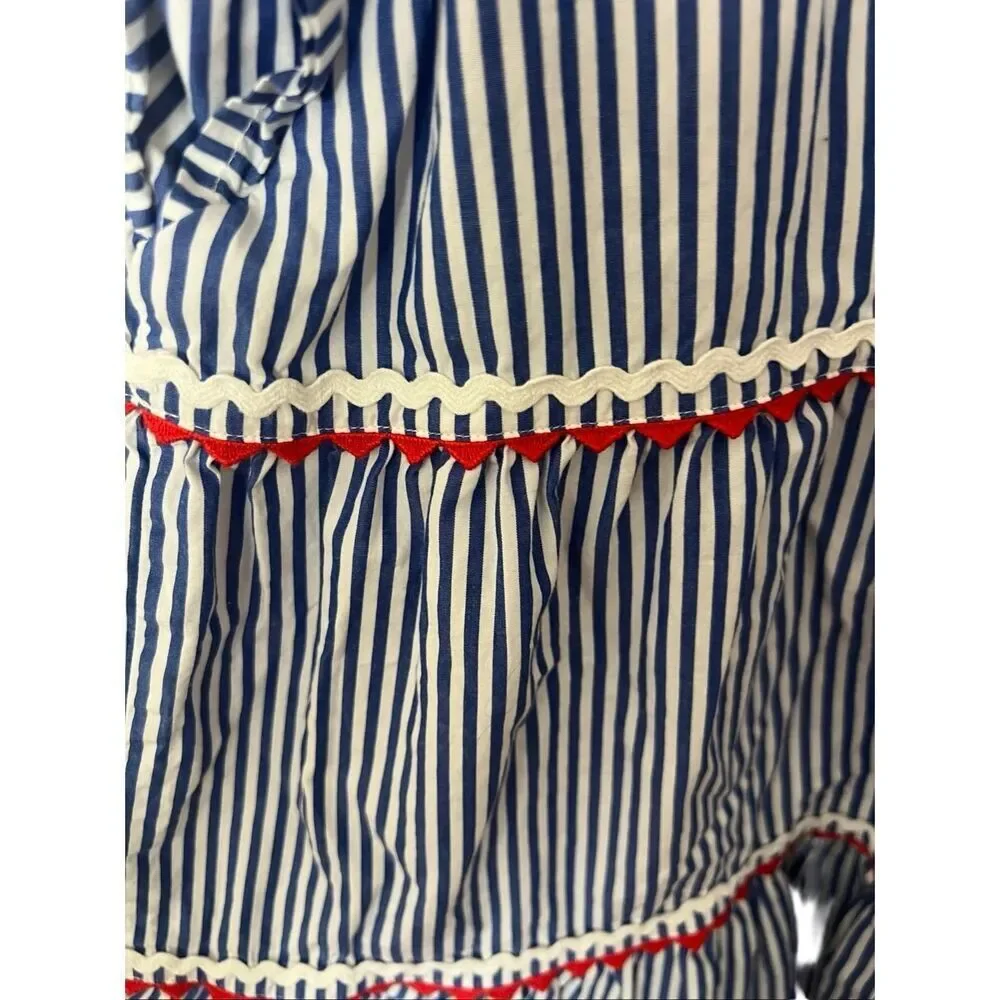 Crewcuts cotton striped dress sz 8